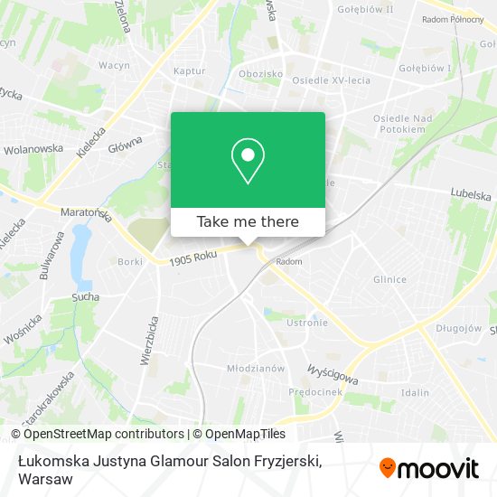 Łukomska Justyna Glamour Salon Fryzjerski map