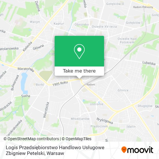 Logis Przedsiębiorstwo Handlowo Usługowe Zbigniew Petelski map