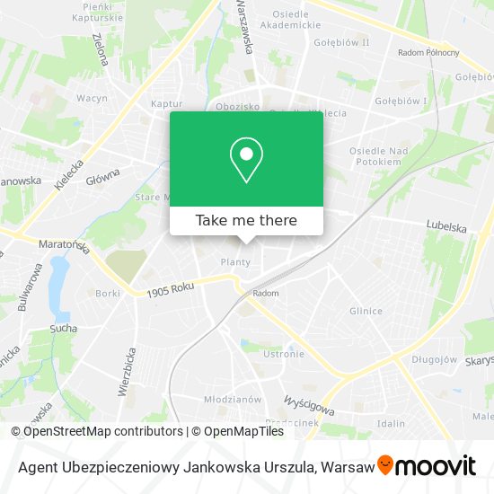 Agent Ubezpieczeniowy Jankowska Urszula map