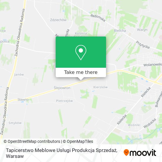 Tapicerstwo Meblowe Usługi Produkcja Sprzedaż map