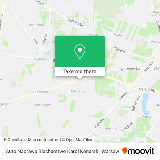 Auto Naprawa Blacharstwo Karol Konarski map