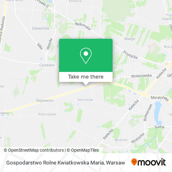 Gospodarstwo Rolne Kwiatkowska Maria map