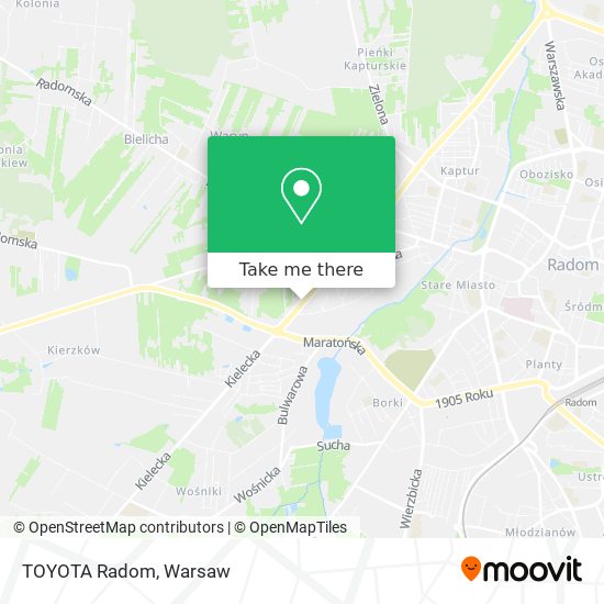 TOYOTA Radom map