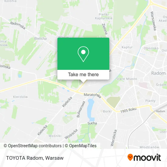 Карта TOYOTA Radom