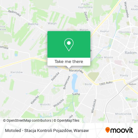 Motoled - Stacja Kontroli Pojazdów map