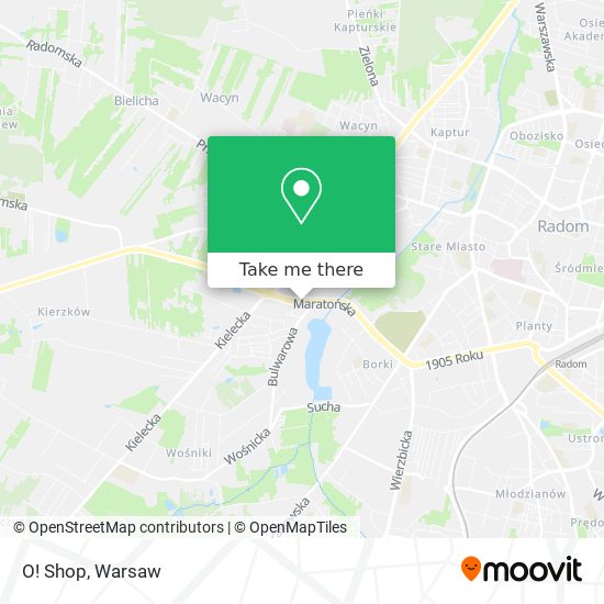 O! Shop map