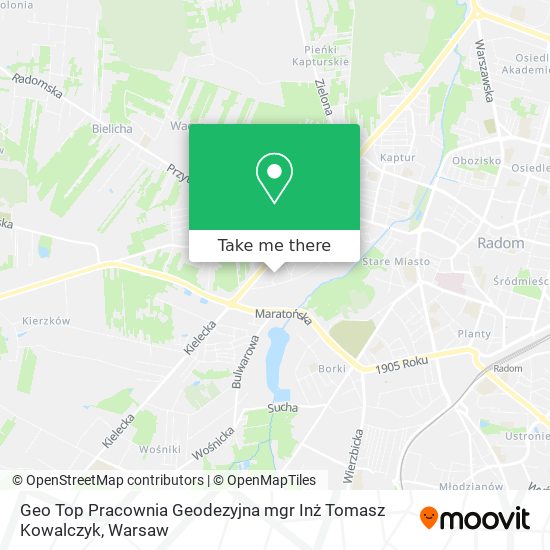 Geo Top Pracownia Geodezyjna mgr Inż Tomasz Kowalczyk map