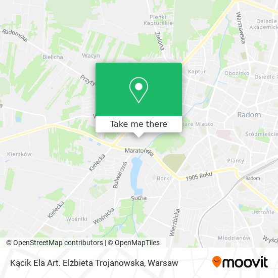 Kącik Ela Art. Elżbieta Trojanowska map