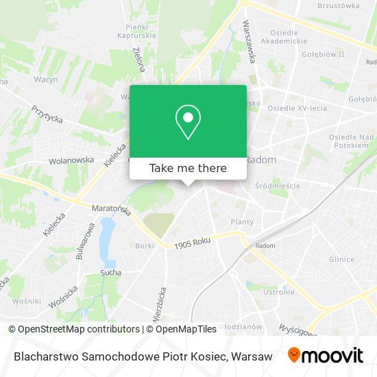 Blacharstwo Samochodowe Piotr Kosiec map