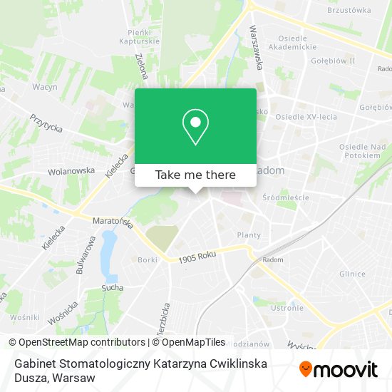 Gabinet Stomatologiczny Katarzyna Cwiklinska Dusza map