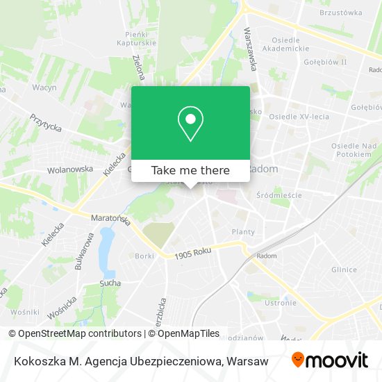 Kokoszka M. Agencja Ubezpieczeniowa map