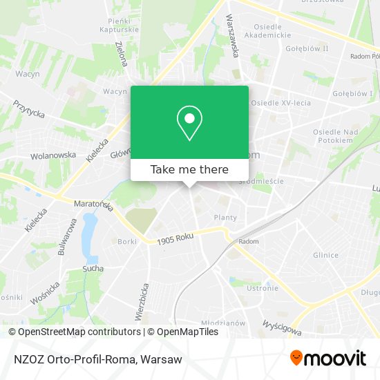 NZOZ Orto-Profil-Roma map