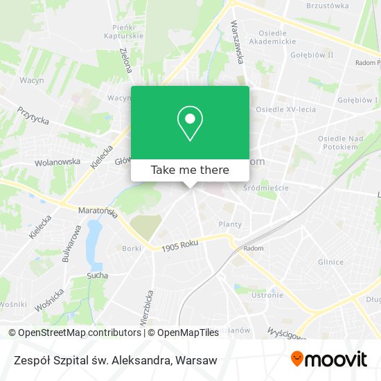 Zespół Szpital św. Aleksandra map