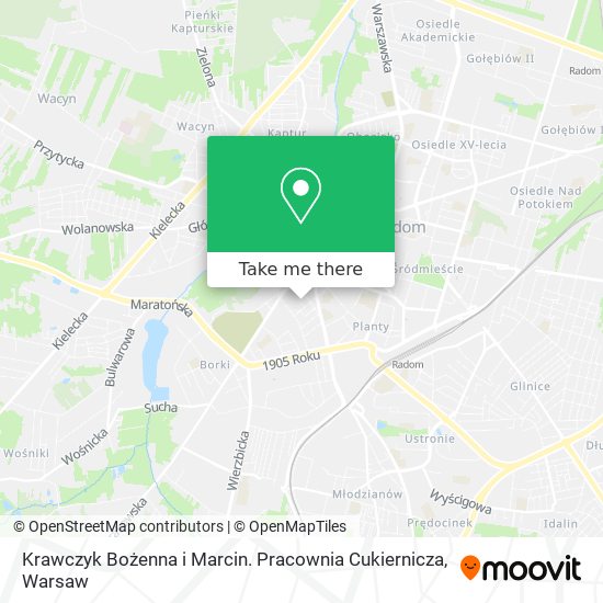 Krawczyk Bożenna i Marcin. Pracownia Cukiernicza map