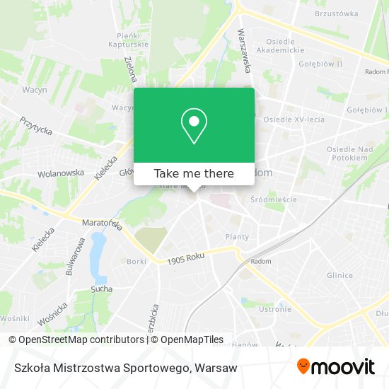 Szkoła Mistrzostwa Sportowego map