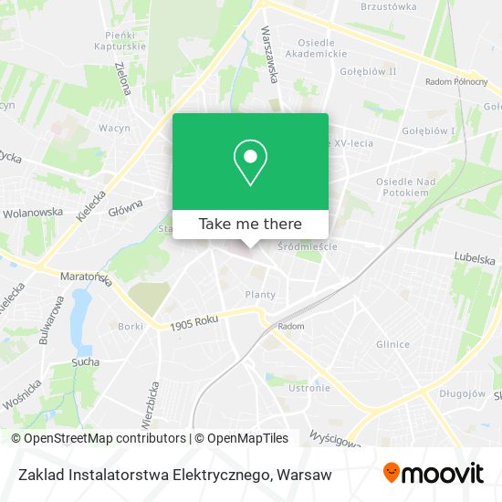 Карта Zaklad Instalatorstwa Elektrycznego