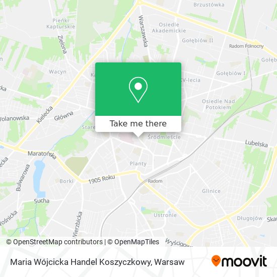 Maria Wójcicka Handel Koszyczkowy map