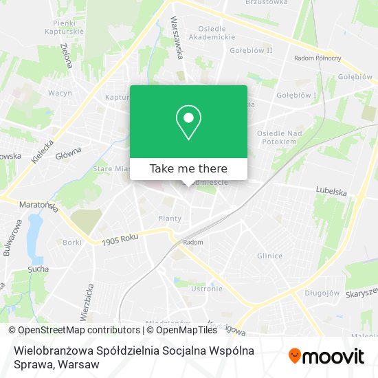 Wielobranżowa Spółdzielnia Socjalna Wspólna Sprawa map