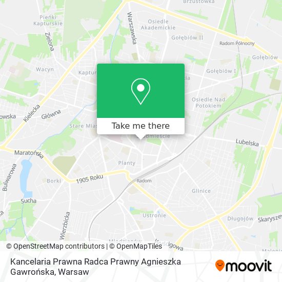 Kancelaria Prawna Radca Prawny Agnieszka Gawrońska map