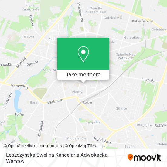 Leszczyńska Ewelina Kancelaria Adwokacka map