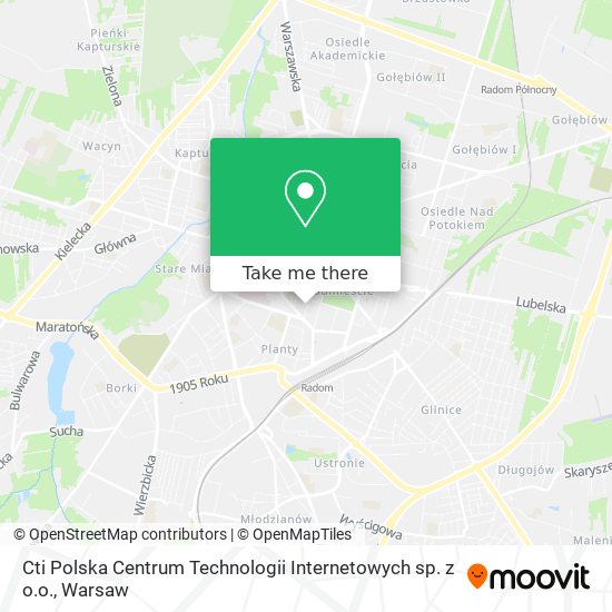 Cti Polska Centrum Technologii Internetowych sp. z o.o. map