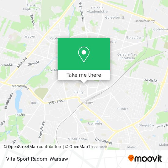 Vita-Sport Radom map