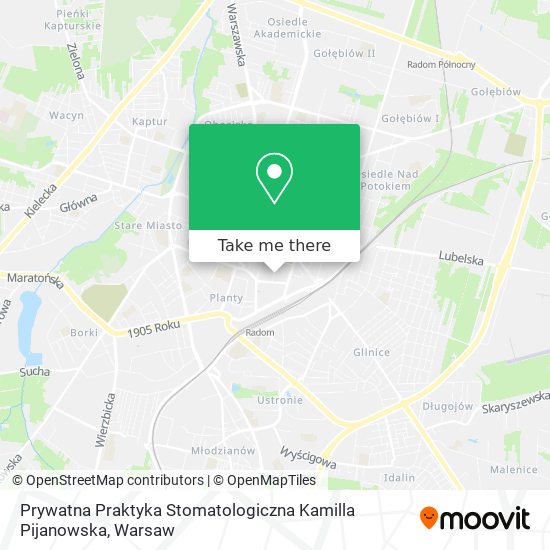 Prywatna Praktyka Stomatologiczna Kamilla Pijanowska map