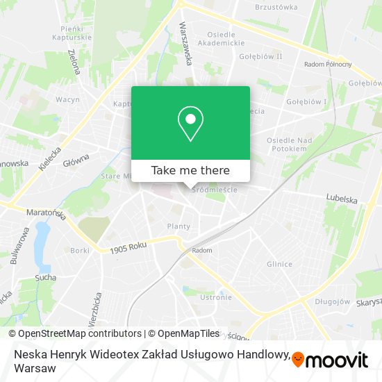 Neska Henryk Wideotex Zakład Usługowo Handlowy map