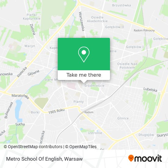 Metro School Of English map