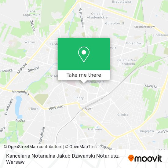 Kancelaria Notarialna Jakub Dziwański Notariusz map