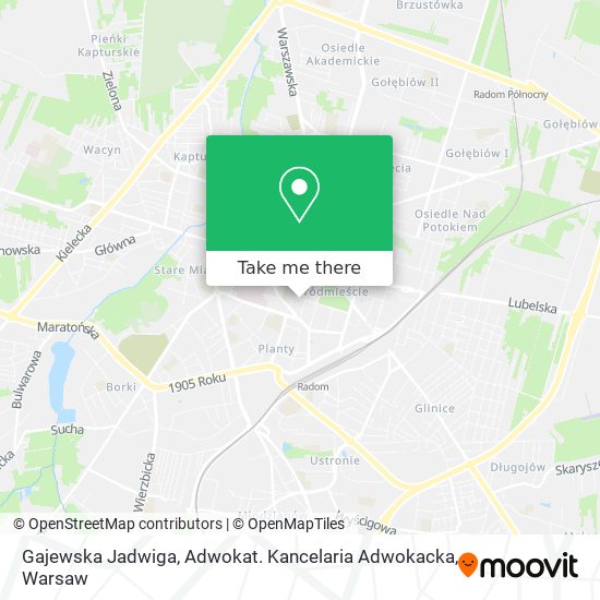 Gajewska Jadwiga, Adwokat. Kancelaria Adwokacka map