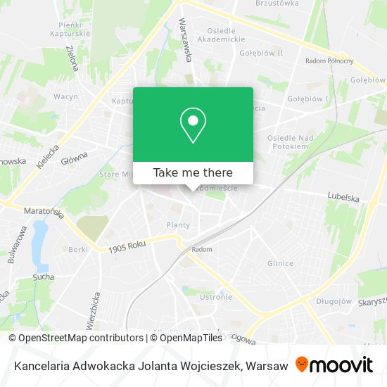 Kancelaria Adwokacka Jolanta Wojcieszek map