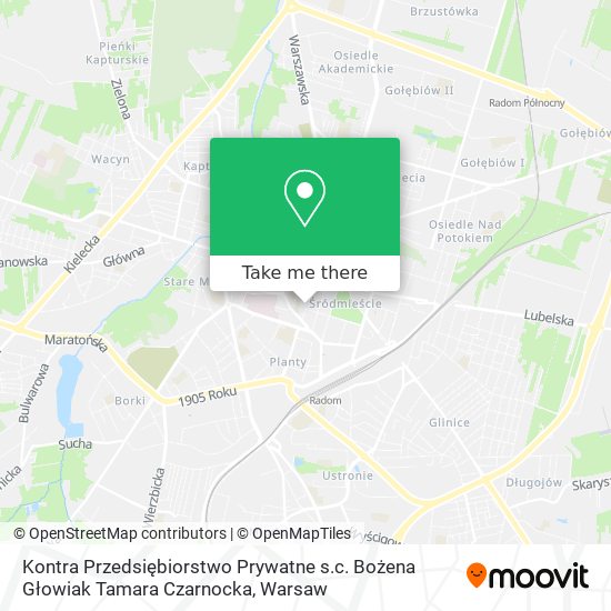 Kontra Przedsiębiorstwo Prywatne s.c. Bożena Głowiak Tamara Czarnocka map