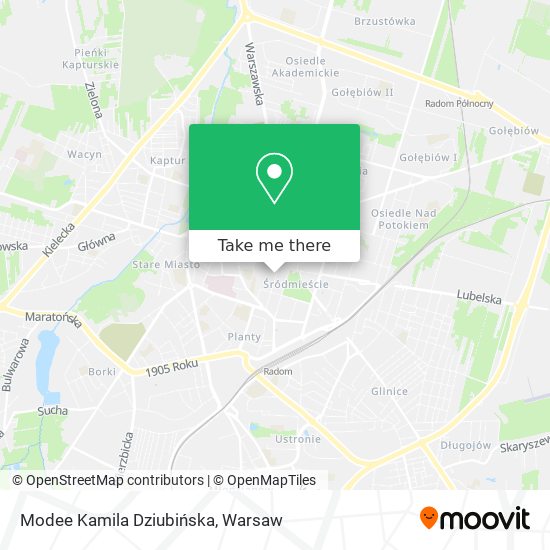 Modee Kamila Dziubińska map