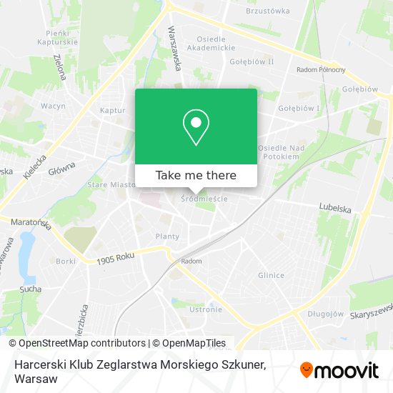 Harcerski Klub Zeglarstwa Morskiego Szkuner map