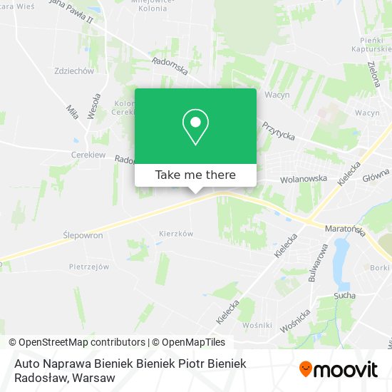 Auto Naprawa Bieniek Bieniek Piotr Bieniek Radosław map