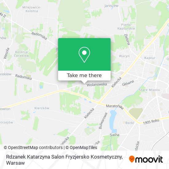 Rdzanek Katarzyna Salon Fryzjersko Kosmetyczny map