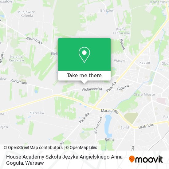 House Academy Szkoła Języka Angielskiego Anna Goguła map