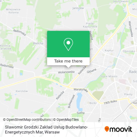 Sławomir Grodzki Zakład Usług Budowlano-Energetycznych Mar map