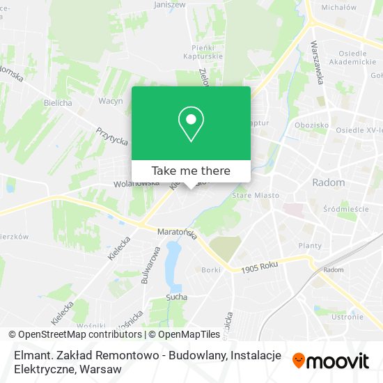 Elmant. Zakład Remontowo - Budowlany, Instalacje Elektryczne map