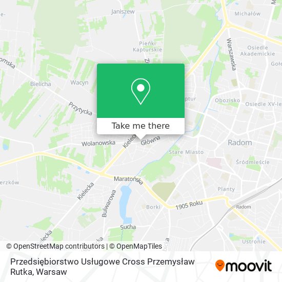 Przedsiębiorstwo Usługowe Cross Przemysław Rutka map