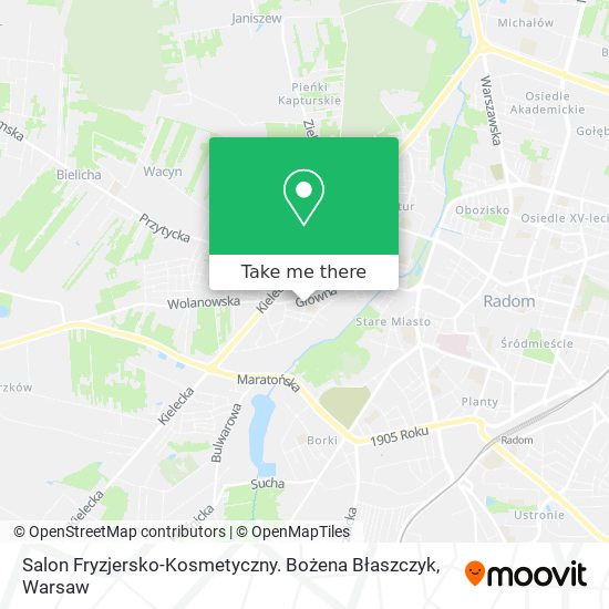 Salon Fryzjersko-Kosmetyczny. Bożena Błaszczyk map