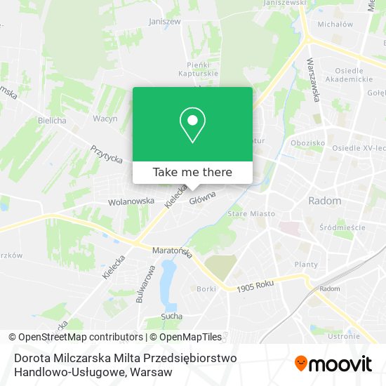 Dorota Milczarska Milta Przedsiębiorstwo Handlowo-Usługowe map