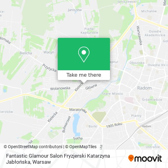 Fantastic Glamour Salon Fryzjerski Katarzyna Jabłońska map