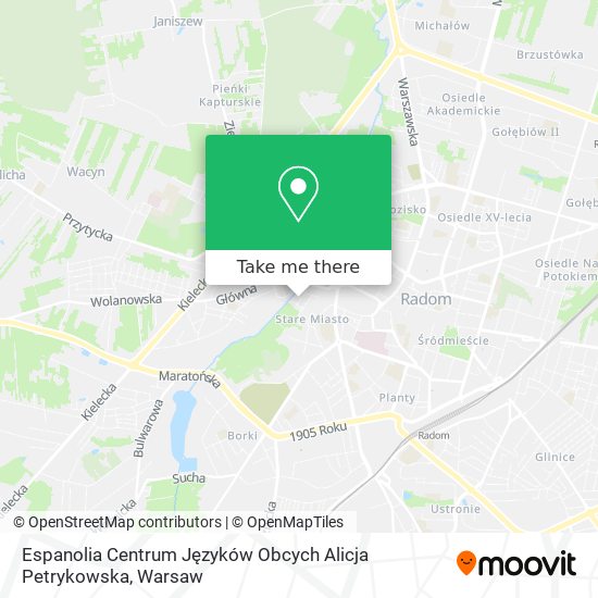 Espanolia Centrum Języków Obcych Alicja Petrykowska map