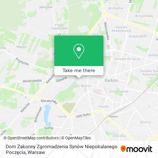 Dom Zakonny Zgromadzenia Synów Niepokalanego Poczęcia map