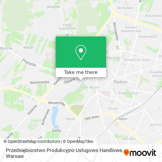 Przedsiębiorstwo Produkcyjno Usługowo Handlowe map