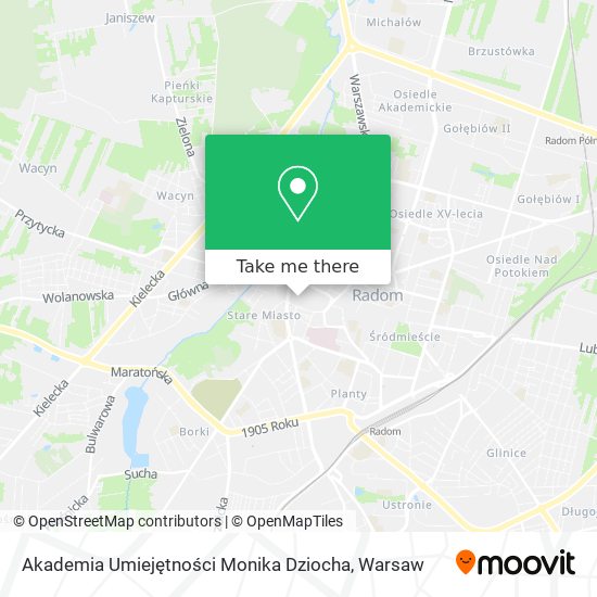 Akademia Umiejętności Monika Dziocha map