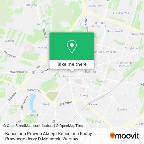 Kancelaria Prawna Akcept Kancelaria Radcy Prawnego Jerzy D Mosiołek map