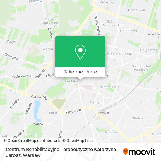 Centrum Rehabilitacyjno Terapeutyczne Katarzyna Jarosz map